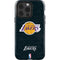 NBA Los Angeles Lakers Black Primary Logo iPhone 15 Pro Impact Case
